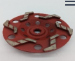 7" Tear Drop Threaded Diamond Cup Wheel (7" x 5/8-11 - 20/25 Grit)