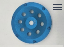 7" PCD Cup Wheel - (7" x 5/8-11 x 6 pcs of 1/4)