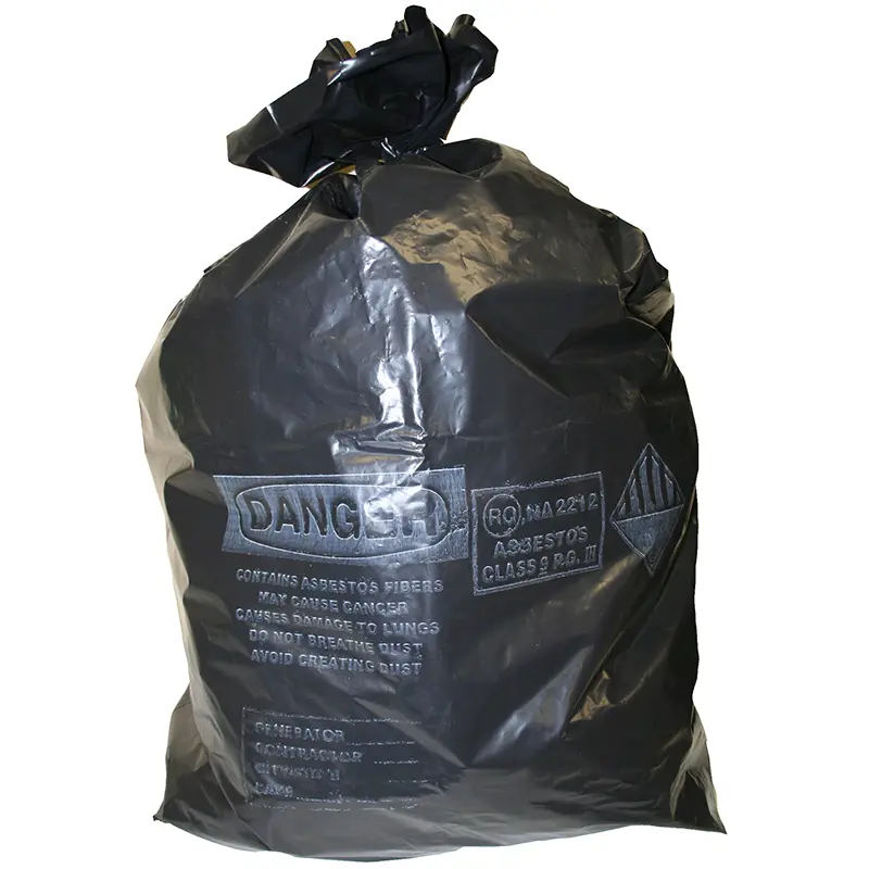 Black No Print 33" x 48" 3 MIL Perforated Contractor Bag (32 Bags Per Roll)