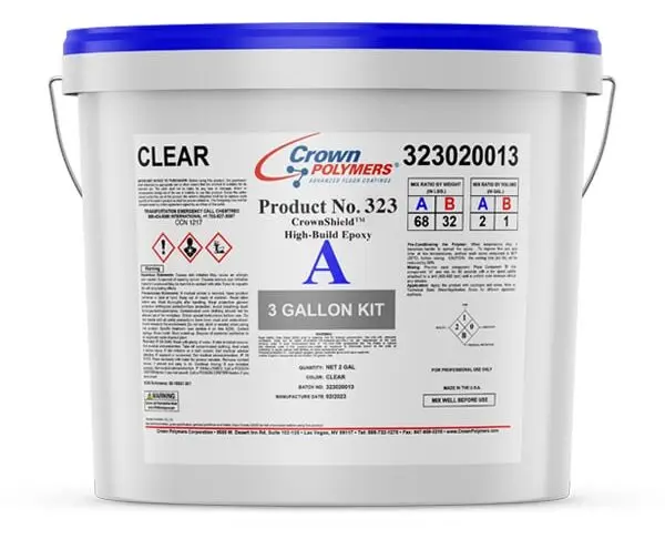 Crown Polymers 323 Clear - Crownshield 40-2  (3 Gallon Kit)