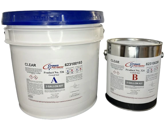 CrownClear 326 - UV Resistant Epoxy (3 Gallon Kit)