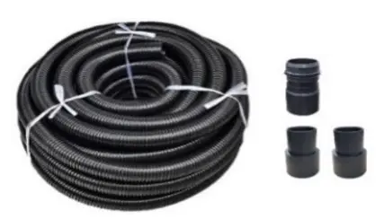Universal Vac Hose Kit 2"x25' Anti-Static  w/ 3 Cuffs (F26 & F36)