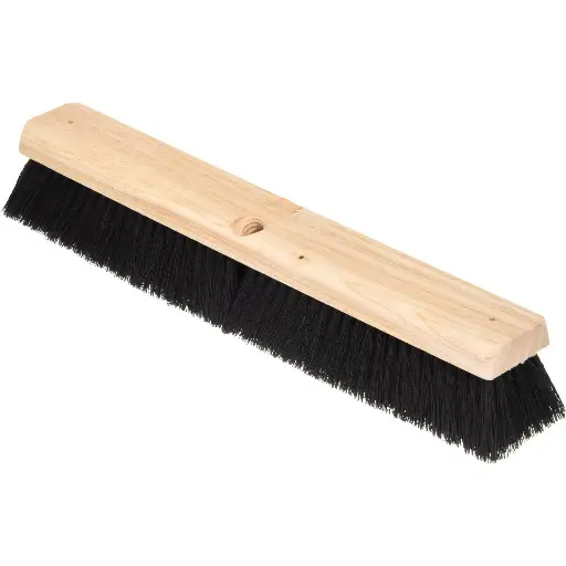 [16308850] Carlisle Black Tampico Floor Sweep - 36"