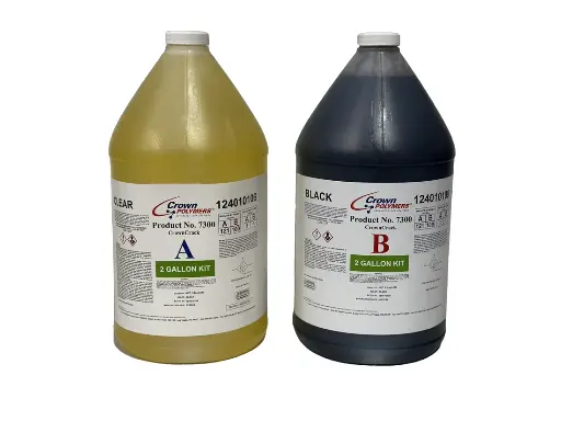 [7300] Crown Polymers 7300 CrownCrack Polyurethane Alloy Concrete Repair Kit - 2-Part (2 Gallon)