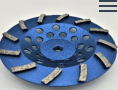 [CW07TS12P] 7" Swirl Segmented Threaded Cup Wheel Soft Bond - (7"x12 Seg x 5/8-11)
