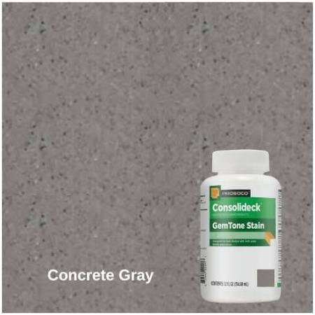 [46160-12OUNCE] GemTone Stain (Concrete Gray) 12oz
