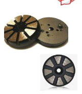 [3FGW30S] 3" 8 & 10 Segment Grinding Wheel (30/40 Grit) Soft Bond