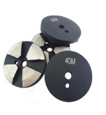 [304PL30S] 3" 4 Segment Grinding Wheel (30/40 Grit) Soft Bond *For Plug Adapter & Metallic Plates*