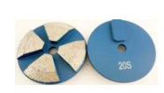 [304SS30H] 3" 4 Segment Grinding Wheel (30/40 Grit) Hard Bond *For Terrco Speed Shift*