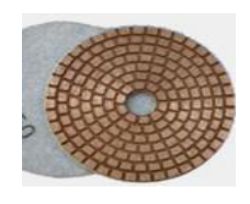 [5PPCPR] 5" Copper Wet/Dry Polish Pads (3000 Grit) 3mm - Pro Series
