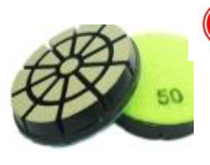 [3ESCERD200] 3" Ceramic Wet/Dry Polish Pads (200 Grit) 5mm - Transition