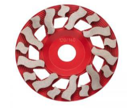 [7HYTORCUP50] 7" Tornando 18 Segment Cup Wheel (50/60 Grit) 