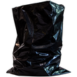 [A54109] Poly Garbage Bag, Black Non-Printed Contractor Bag, Perforated, 33" X 50", 3.8 MIL, (100) Bags