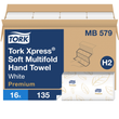 [2669-0406] Tork Xpress Soft Multifold Hand Towel White (135CT 16 Packs per case)