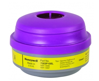 [62493] North Safety 7583P100L Organic Vapor and Acid Gas Cartridge with P100 Particulate Filter (2 Per Pack)