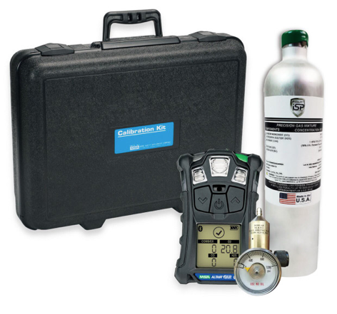 [1606-8138] MSA Altair 4XR (LEL, O2, H2S & CO) 4-gas Cylinder & Regulator with Case