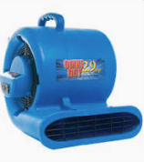 [1630-1487] Omni Dry AC25A Blue Airmover with GFCI 2.9AMP 1/3HP (2-Speed)
