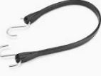 [BUNGEE-NYLON-48] 15” Natural Rubber Bungee Cord (S-Hooks Installed) 